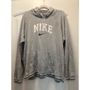 Nike Women Sportswear Varsity Essentials Long Sleeve Pullover Hoodie SZ XXL Gray